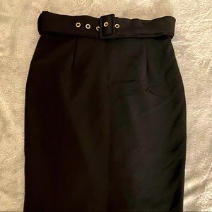 Pencil Skirt with Belt